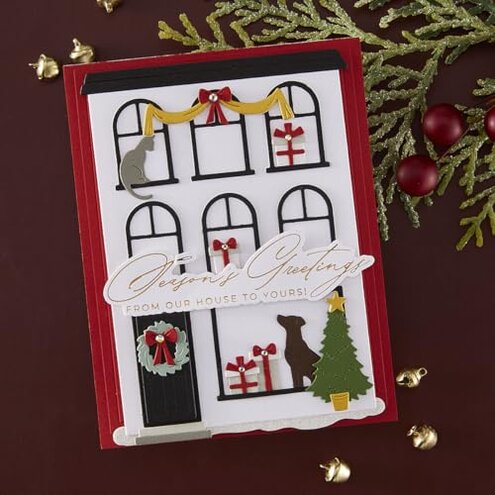 Spellbinders S7-277 City Holiday Etched Dies from The City Holiday Collection by Yana Smakula
