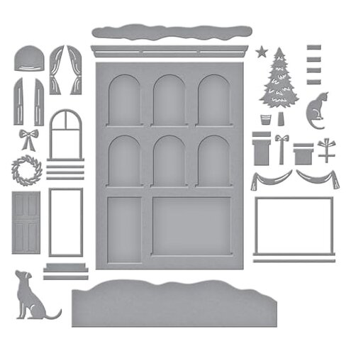 Spellbinders S7-277 City Holiday Etched Dies from The City Holiday Collection by Yana Smakula