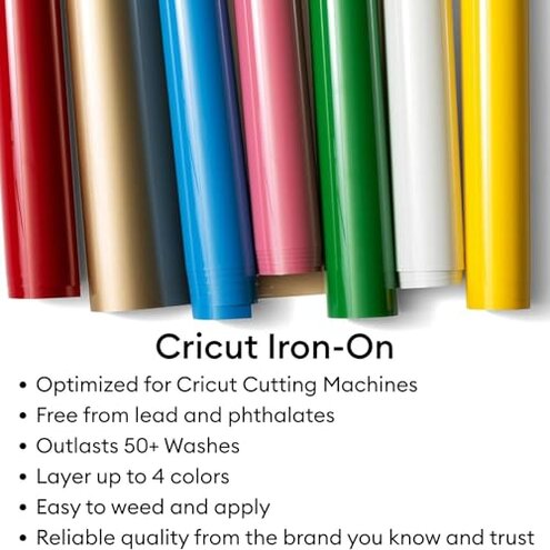 Cricut Explore 4 Machine with Vinyl and Iron-On Bundle - Beginner Friendly Craft Cutting Machine with Essential Materials, HTV and Adhesive Vinyl Variety Pack- DIY Decor Projects, Apparel and Decals