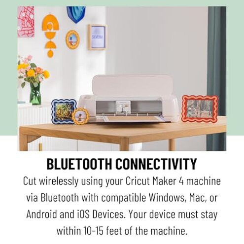 Cricut Maker 4 with Easy Press 3 Machine and Iron-On Combo Bundle - Craft Cutting Machine and Heat Press Combo Set, Cricut Machine Kit for Beginners and Gifts, DIY Apparel and Tote Bags, HTV Materials