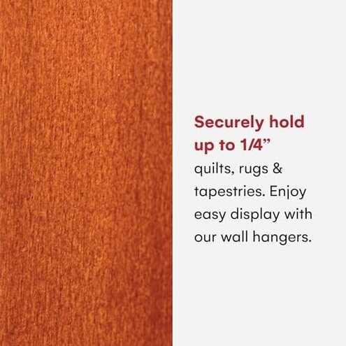 Precision Quilting Tools Quilt Hanger Rack - 60 Inches Wooden Design for Wall Hanging Quilts, Rugs, Blankets and Tapestries - Knob-Less Modern Style - Dark Stained Wood Tapestry Wall Hangers