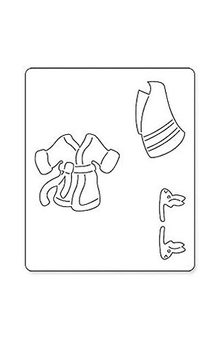 Sizzix Changeable Dress-Up Changeable 2: Bathrobe 655019 [Japan genuine]