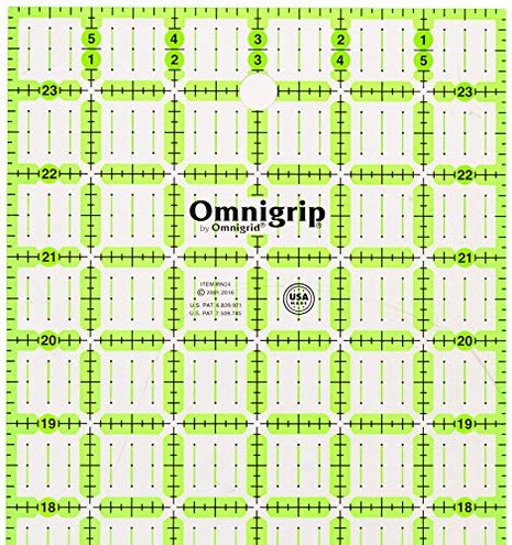 Omnigrid Omnigrip 6" x 24" Non-Slip Rectangle Quilting Ruler