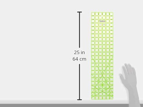 Omnigrid Omnigrip 6" x 24" Non-Slip Rectangle Quilting Ruler