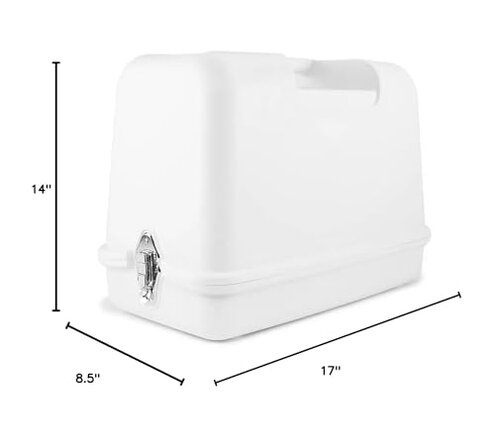 SINGER Universal Hard Carrying Case for Sewing Machine, Compatible with Most Standard Free-Arm Portable Sewing Machines, Non-Slip Inner Tray, Durable, Convenience & Sturdy protection for Easy Storage