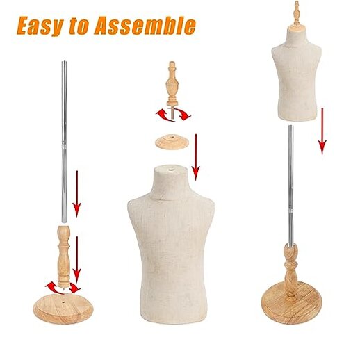 Child Mannequin, Adjustable Kids Toddler for Apparel Scarf Window Shop Display, 2-3 Years Old