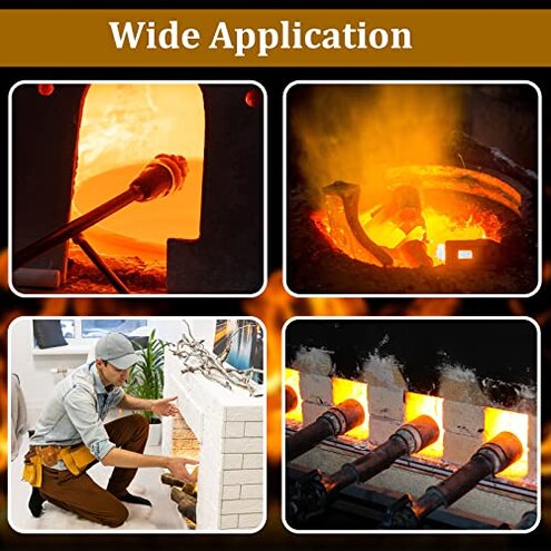 Amylove 2 Pcs Ceramic Fiber Insulation Blanket 60 x 24 x 1 Inch High Density Heat 2600f High Temperature Insulation for Stoves, Kilns, Forges, Fire Bricks, Boilers, Pizza Ovens