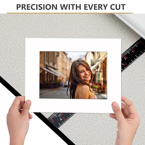 Fancat 32in Mat Cutter for Framing, Board Mounted Cutter with Bevel Cutting Head, Mat Knife & Parallel Mat Guide, Ideal for DIY & Home Use