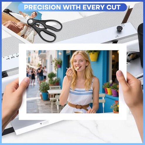 Authentic Logan Brand 350-1 Compact Elite 32" Board Mounted Mat Cutter Used to Cut Matboard for Picture Framing