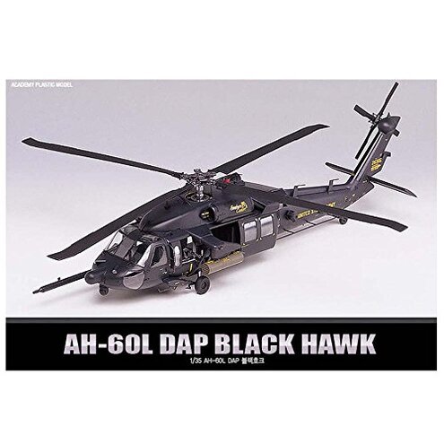 Academy 12115 AH-60L DAP BLACK HAWK Helicopter Plastic Model Kit