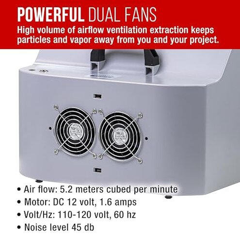 Master Airbrush Portable Airbrush Spray Booth Kit with Dual Exhaust Fans, 4 LED Lights, Turntable & Extension Hose, 16"x18"x13" Hobby Airbrush Booth for Painting, Models, Arts, Crafts, Cakes