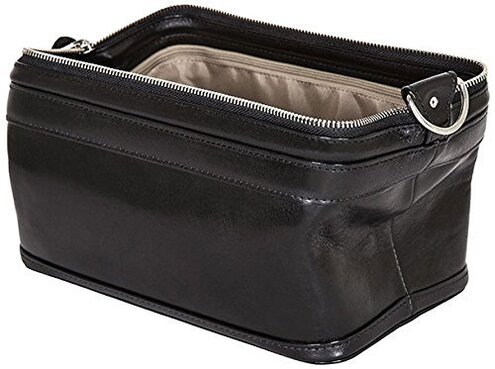 Bosca Men's 10" Zipper Utilikit, Black