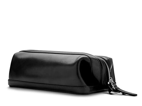 Bosca Men's 10" Zipper Utilikit, Black