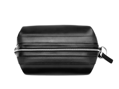 Bosca Men's 10" Zipper Utilikit, Black