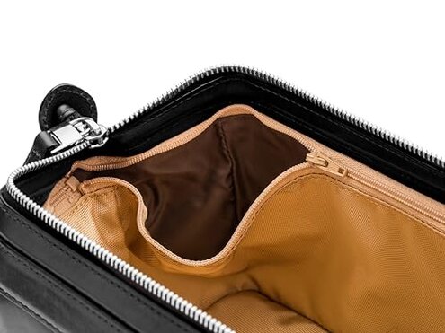 Bosca Men's 10" Zipper Utilikit, Black