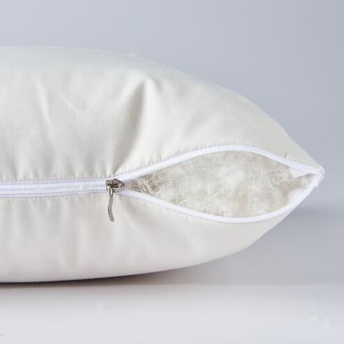 ROSE FEATHER Bulk Goose Down Feather Stuffing & Fill &ndash; Hypoallergenic Pillow Filling, Repair, Restuff, Fluff for Couch Cushions, Comforters, Jackets50/50-1/2Lb DIY