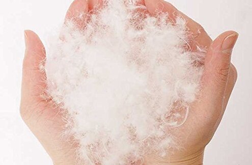 Dream Solutions USA Bulk Goose Down Filling–10/90 100% Natural White Down and Feather, Fill Stuffing Comforters, Pillows, Jackets and More(1 LB)