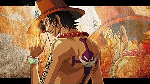 GK-O D Ace Cowboy Hat Costume Hats White Weard Pirates Regiment Ace Cosplay Fashion