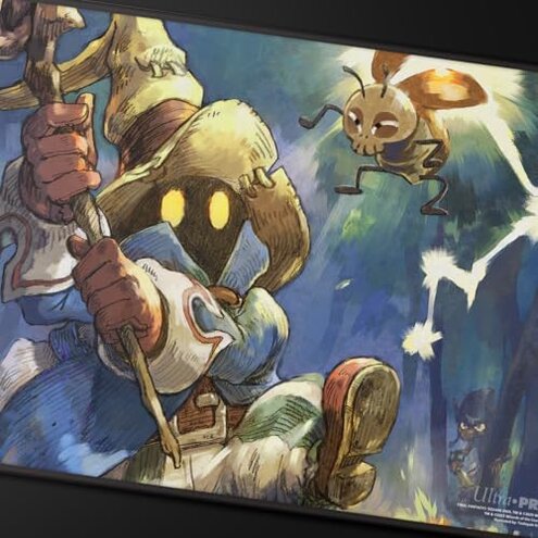 Ultra PRO - Final Fantasy x Universes Beyond Vivi, Stray Black Mage Black Stitched Playmat for Magic: The Gathering | Card Game Playmat, Final Fantasy Collectibles, Desk Mat Mousepad
