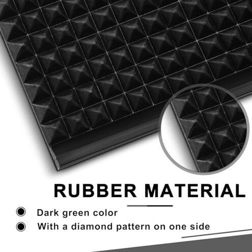 Leyndo Craps Tabletop Game Set, Includes 48"x11" Rubber Craps Diamond Pyramid Bumper, Casino Grade AAA 19mm Dice, 3 Inch On/Off Buttons for Casino Poker Nights(Black)