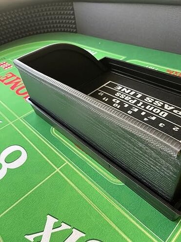 Mini Craps Table / 17" x 12" x 6" / Rubber Diamond Walls