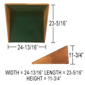 Medium-Sized Craps Practice Table - Traditional Underlayment