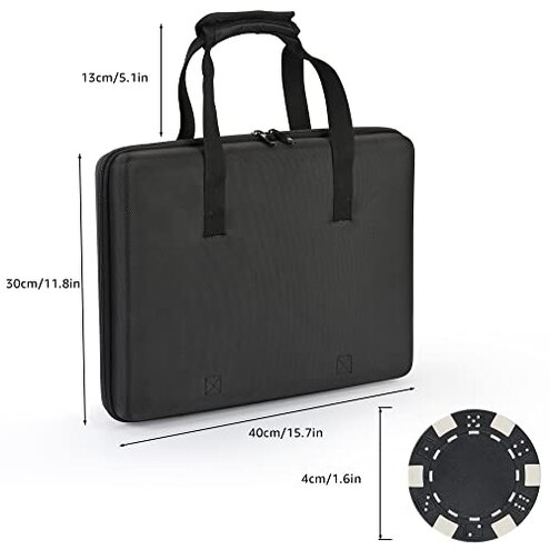 LUOBAO Poker Chips Set,500 Pcs Poker Chips for Texas Holdem ,Blackjack Poker Games,Pokeno Gambling Chips Kit Casino Chip for Texas Hold em,11.5g Clay Poker Set Briefcase,Black Jack Chips Set with Case