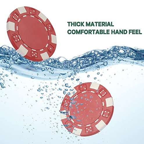 LUOBAO Poker Chips Set,500 Pcs Poker Chips for Texas Holdem ,Blackjack Poker Games,Pokeno Gambling Chips Kit Casino Chip for Texas Hold em,11.5g Clay Poker Set Briefcase,Black Jack Chips Set with Case