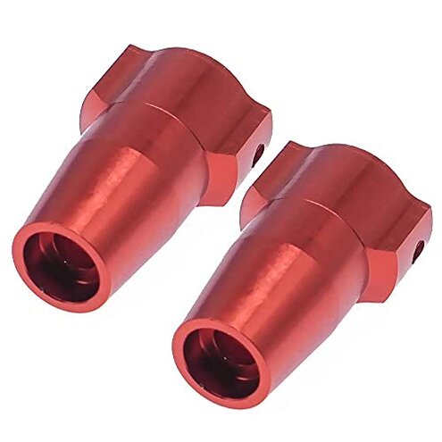 Alloy Front Hub Carrier/Rear Axle Cover Bushing/Steering Hub Carrier for RC RedCat 1/10 Everest Gen7 Pro/Sport (Red)