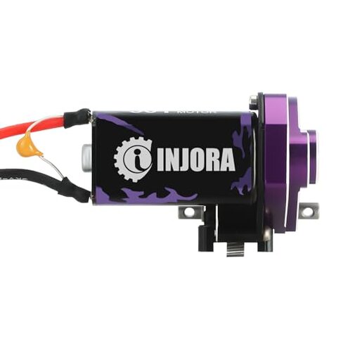 INJORA 050 50T Brushed Motor with Helical Gear Complete Transmission for SCX24 1/24 RC Crawler Upgrade