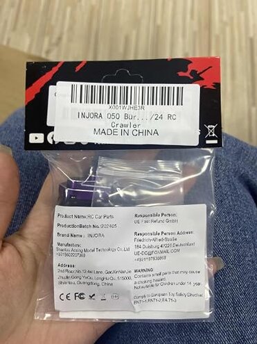 INJORA 050 50T Brushed Motor with Helical Gear Complete Transmission for SCX24 1/24 RC Crawler Upgrade