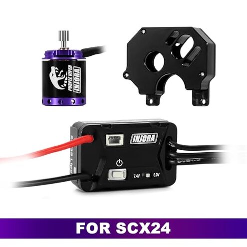INJORA MBL32 G2 Waterproof Brushless ESC & 1721 Purple Viper Outrunner Motor for 1/24 Axial SCX24 Upgrade