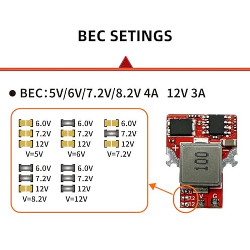 SEQURE 70A Brushless ESC 2-6S Lipo, RC Motor Electric Speed Controller 128KHz, ESC with 5V 4A BEC for RC Crawler Car, Climbing Car, Ship Model - ESCape32 with WiFi-Link Parameter Configuration Tool