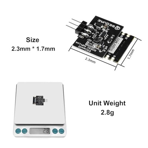 SEQURE 70A Brushless ESC 2-6S Lipo, RC Motor Electric Speed Controller 128KHz, ESC with 5V 4A BEC for RC Crawler Car, Climbing Car, Ship Model - ESCape32 with WiFi-Link Parameter Configuration Tool