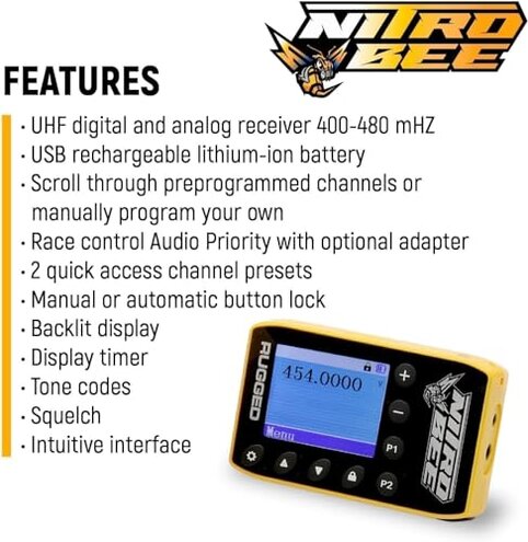 Rugged Radios Nitro Bee (Race Receiver, Race Receiver)