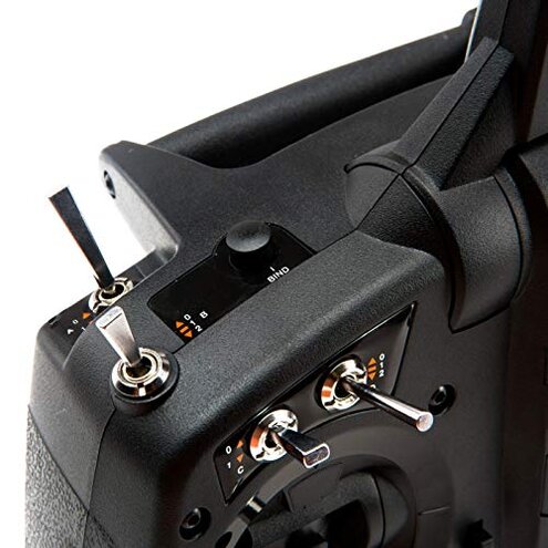 Spektrum DX6e 6-Channel DSMX 2.4GHz RC Radio Transmitter Only (No Receiver) with 250 Model Memory | Telemetry | Wireless Trainer Link, SPMR6655 , Black