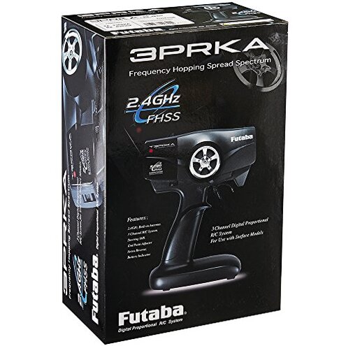 Futaba 3PRKA 3-Channel 2.4GHz Radio FHSS System , Black
