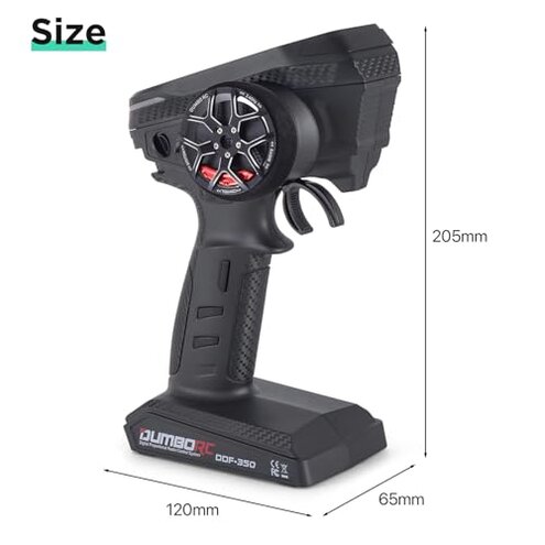 Dumborc Radio Transmitter DDF-350 Remote and Receiver P10FG Controller for Rc Cars Boats Tank Off-Road