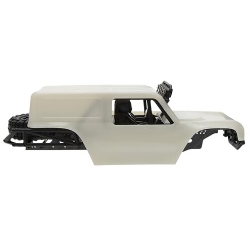 MEUS RACING MB24 SCX24 Body 5.2in 132MM Body Shell ABS+Nylon Carbon Fiber Chassis for 1/24 Axial SCX24 Bronco JLU B-17 C10-(Primary Color)