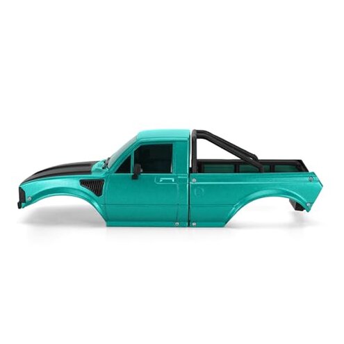 INJORA IR60-24 Pickup Hard Body Shell with Bed Rack for 1/24 RC Crawler Axial SCX24 C10 Bronco Wrangler Base Camp 4Runner(Green)