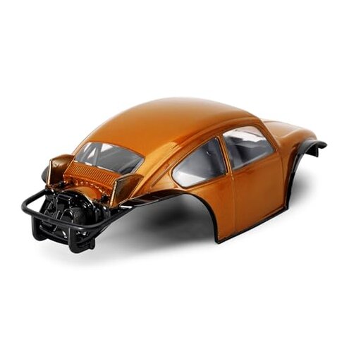 INJORA BUG24 Body with Roll Cage for 1/24 Axial SCX24 C10 JLU Bronco Base Camp 4Runner Upgrade(Orange)