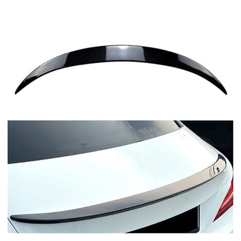 MCARCAR KIT Carbon Fiber Trunk Spoiler Compatible with 2013-2019 Benz CLA-Class C117 W117 4-Door Sedan Rear Boot Lid Highkick Spoiler Wing Lip