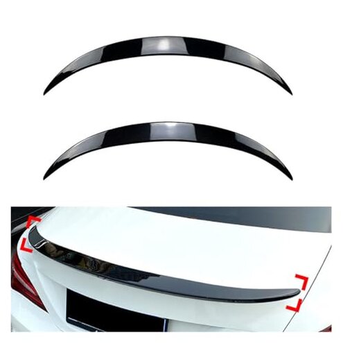 MCARCAR KIT Carbon Fiber Trunk Spoiler Compatible with 2013-2019 Benz CLA-Class C117 W117 4-Door Sedan Rear Boot Lid Highkick Spoiler Wing Lip