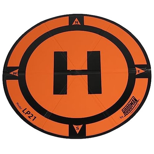 Hoodman Weighted Trifold UAV Drone Landing Pad LP21 fits Mini 4 Pro, mini 3 pro, mavic and spark. Durable, No Stakes Required, collapses to one sixth of deployed size