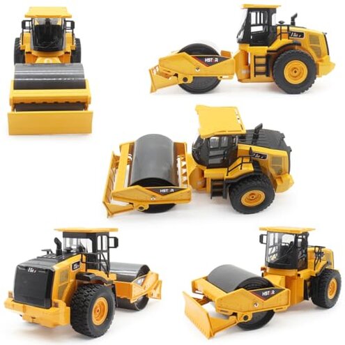 7-Channel Remote Control Road Roller Toy, [2025 Upgraded] 1:18 Scale Construction Vehicle, 100min Playtime, Realistic Sounds & Lights, Rechargeable, Indoor & Outdoor Play for Kids 6-16