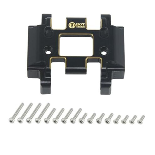 HOT TEAM Brass Gear Box Skid Plate Steering Knuckles Axle Differential Covers Portal Axle Covers for RedCat Ascent18 1/18 Car