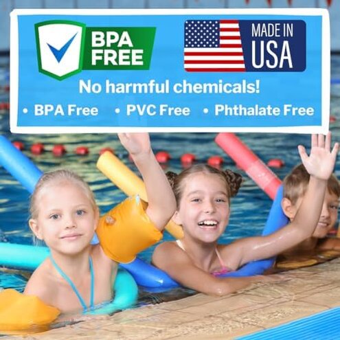 Hanaive 6 Pack Pool Noodles Swimming Floating Foam Tube 52 Inch Hollow Swim Noodles Bulk Floats Heavy Duty for Swimming Decoration Craft Projects Multi-Purpose(Black)