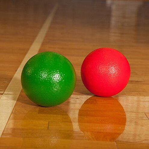 Champion Sports Rhino Skin Dodgeball (Set of 6, Neon Yellow, 6")