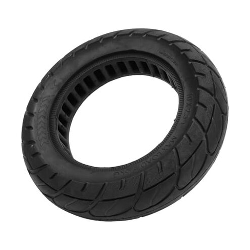 plplaaoo Electric Scooter Solid Tire Durable High Performance Shock Absorbing Anti Slip Explosion Proof Replacement Tire for Electric Scooters Rubber Material 10X2.5 Size