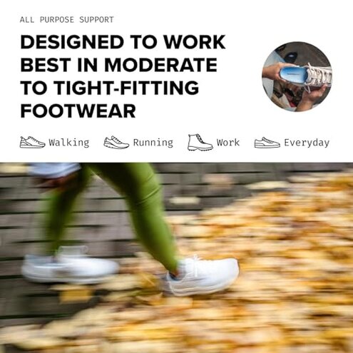 Superfeet All-Purpose Support Medium Arch Insoles (Blue) - Trim-To-Fit Orthotic Shoe Inserts - Professional Grade - Men 7.5-9 / Women 8.5-13